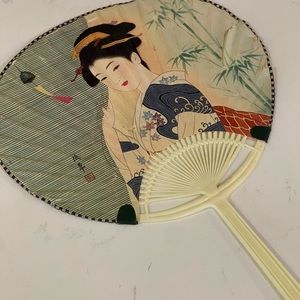 Club Chez Paree Geisha Fan Vintage